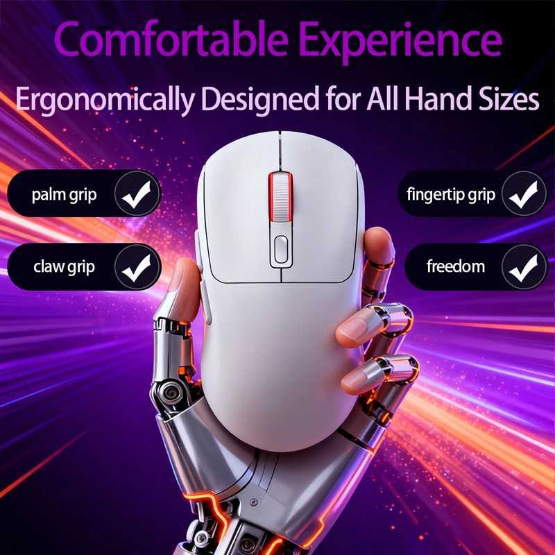 G19X11 Bluetooth Tri-Mode Wireless Gaming Mouse 5000DPI 1000Hz High Refresh Rate Ergonomic RGB Gamer Mice for Laptop PC D260327