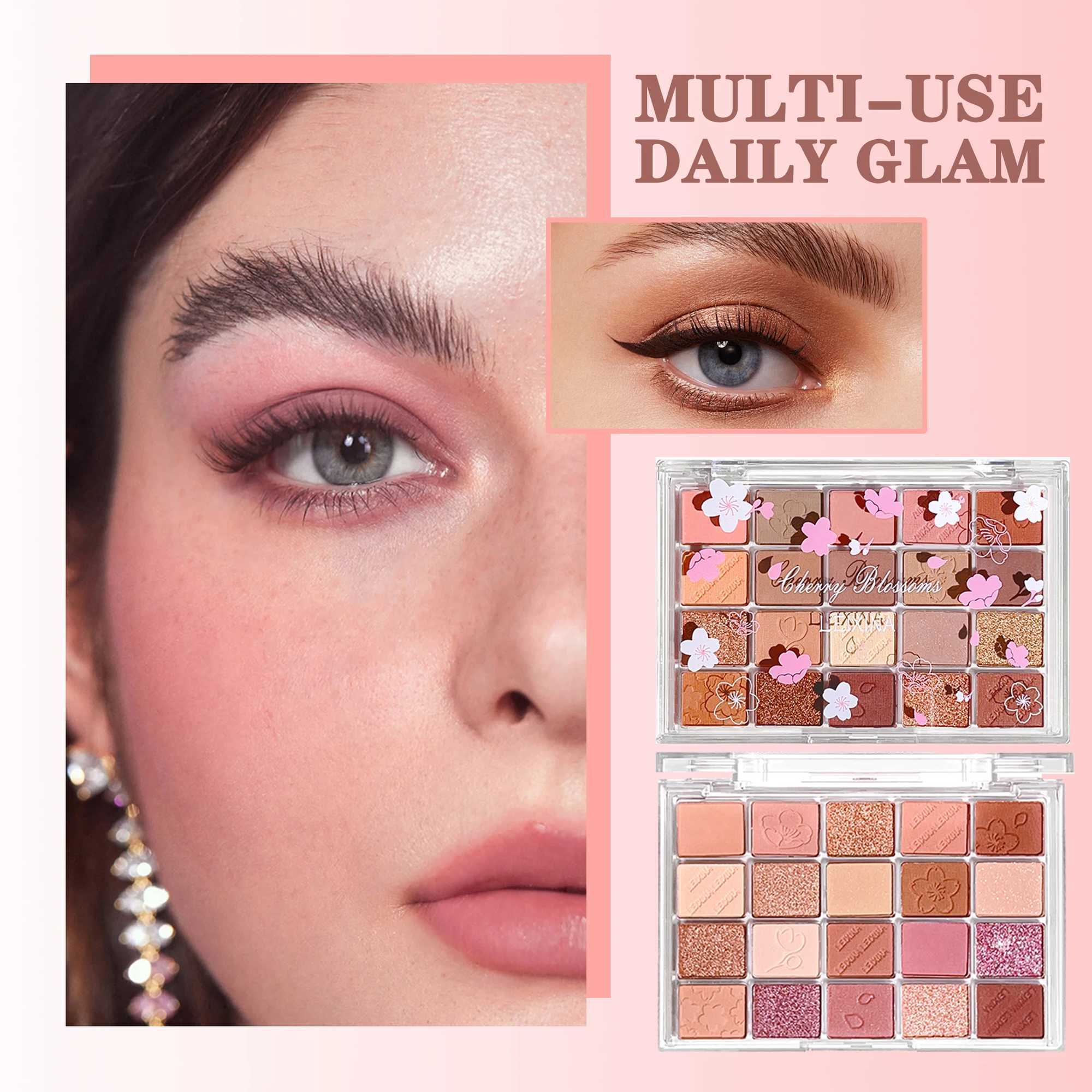 20-Color Eyeshadow Palette Matte Shimmer Textures Nude And Brown Shade Waterproof Long-Lasting Featuring Nudes Perfect For Daily H260327