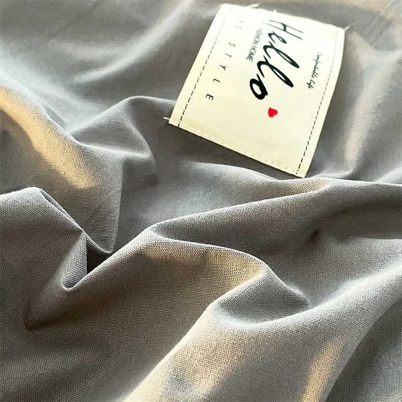 INS style high luxury solid color double-sided style single couple quilt cover soft luxury hotel apartment home bedding H260327