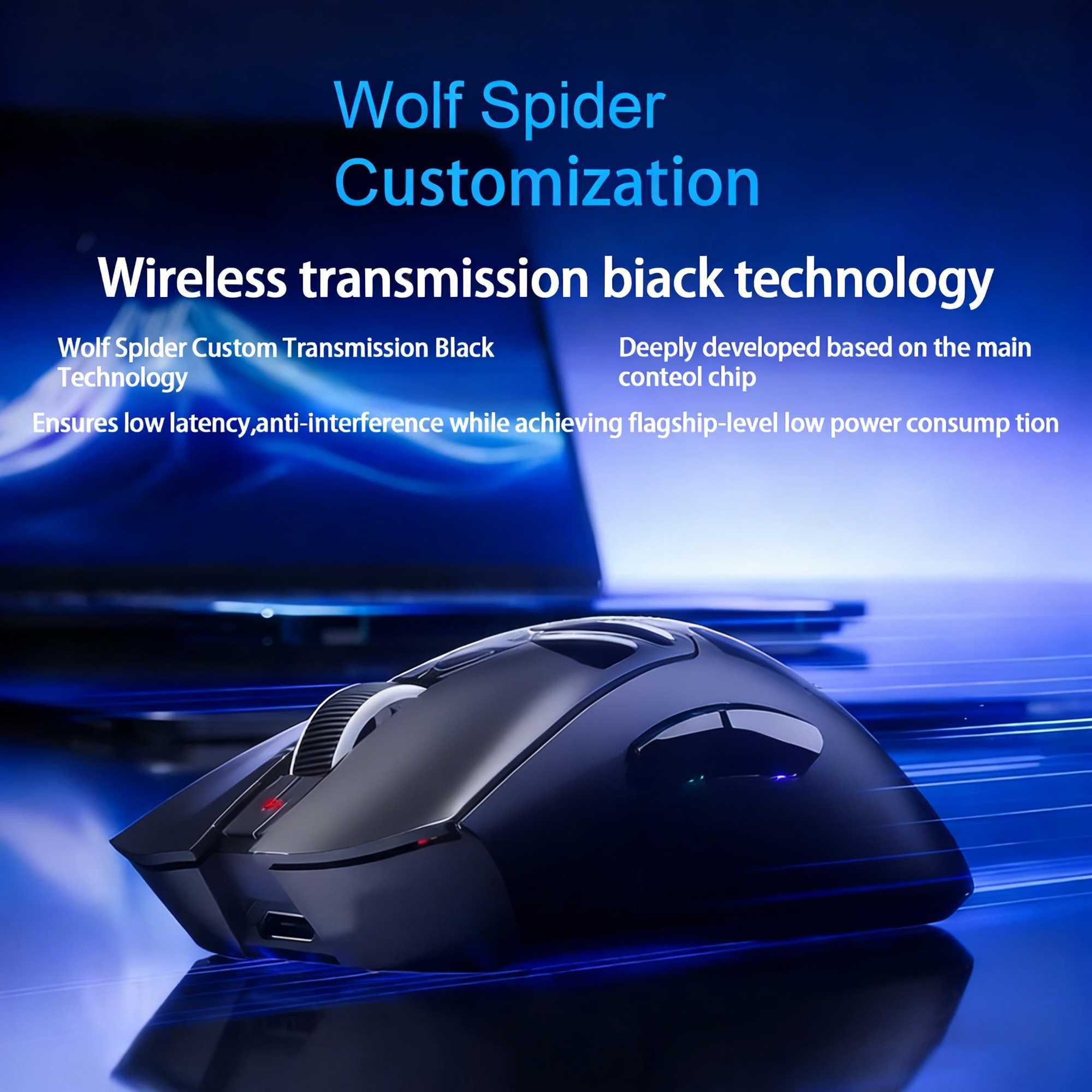 AULA SC620 Wireless Gaming Mouse Lightweight Design Multiple Lighting Effects Customizable Fire Button Optical Movement Dete D260327