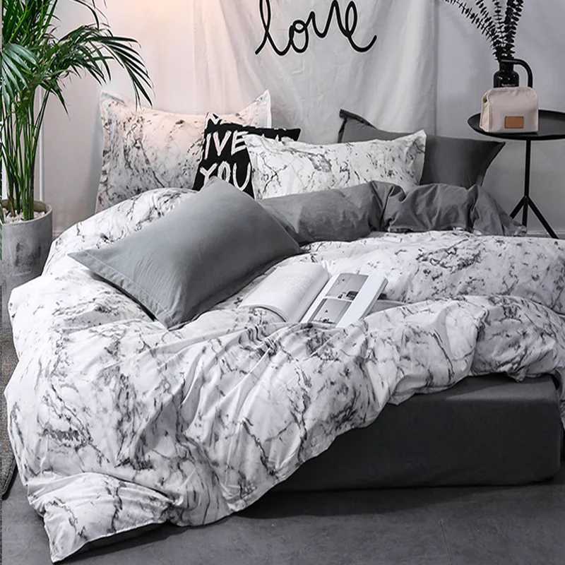 3pcs Duvet Cover Set with Pillow Case Double Comforter Bedding Set Quilt Cover Queen/King Couple or Single Bed H260327