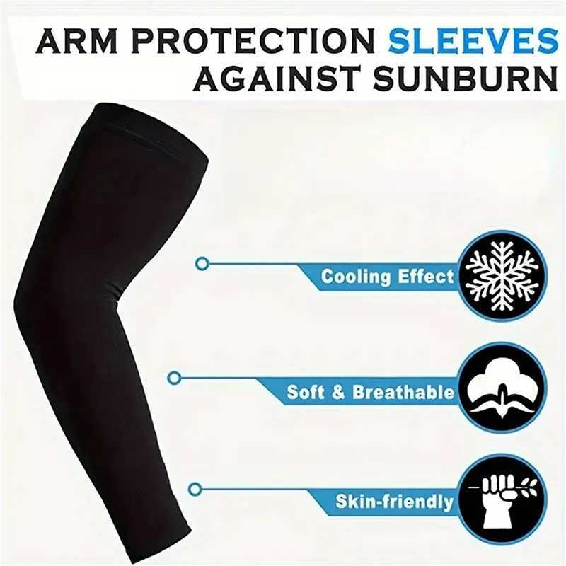 Unisex Arm Guards Sleeve Warmers UV Sun Protection Sports Support Sleeves Hand Cover for Running Fishing Cycling D260326