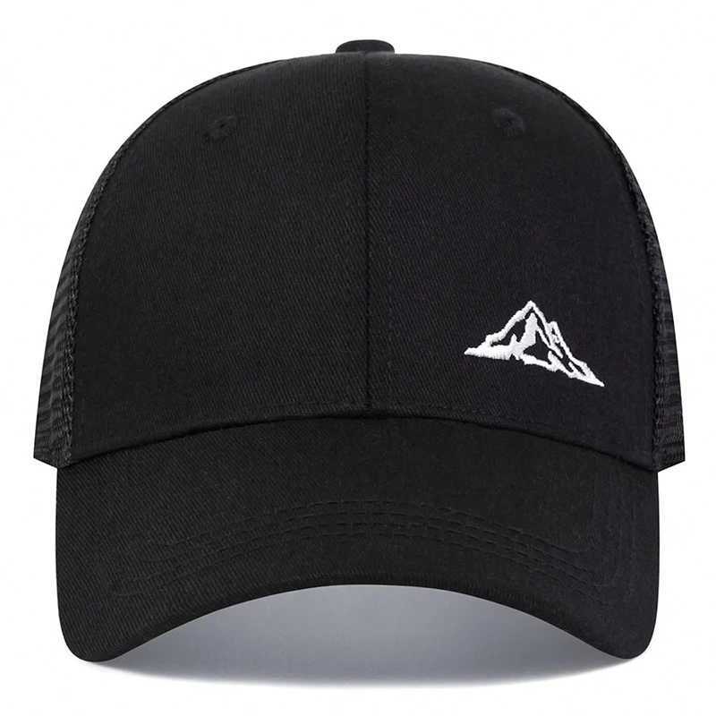 Unisex Mountain Range Embroidery Baseball Net Caps Spring and Summer Outdoor Adjustable Casual Hats Sunscreen Hat M260327