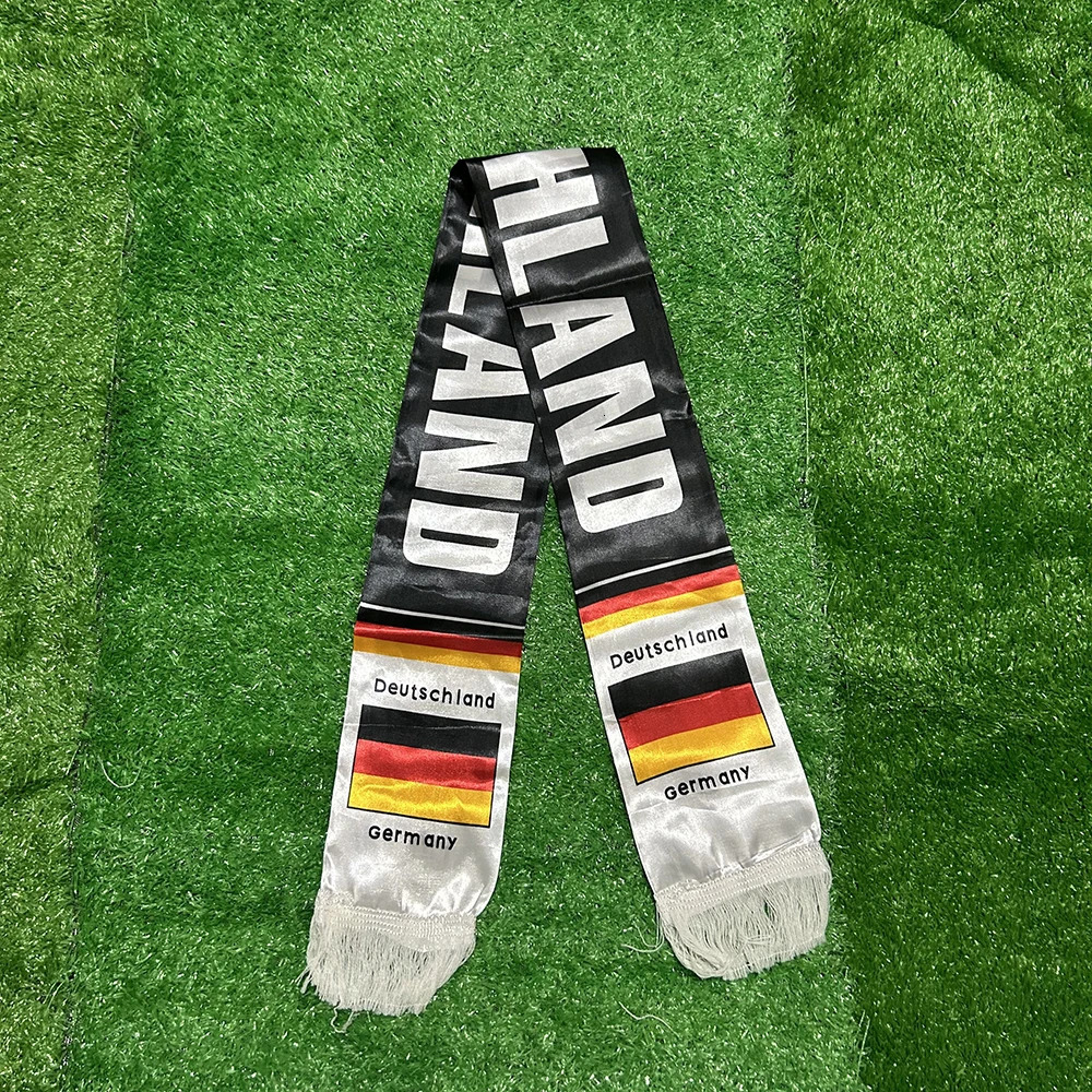 SKY FLAG Germany scarf 14130cm double printed Germany flag sport Scarf football team Scarf Printing Satin Germany banner 260325