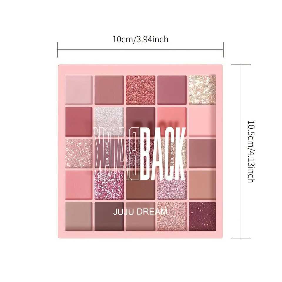 25-Color Eyeshadow Palette Matte Shimmer Neutral Browns Grays Eye/Face Use Contour Brighten Vegan Certified Unisex H260327