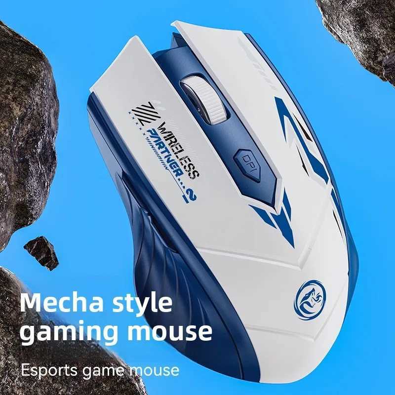 Wireless Mouse Dual Mode 24G Bluetooth-compatible Rechargeable Glow Mouse Noiseless Cordless Computer Mice for PC Laptop D260327