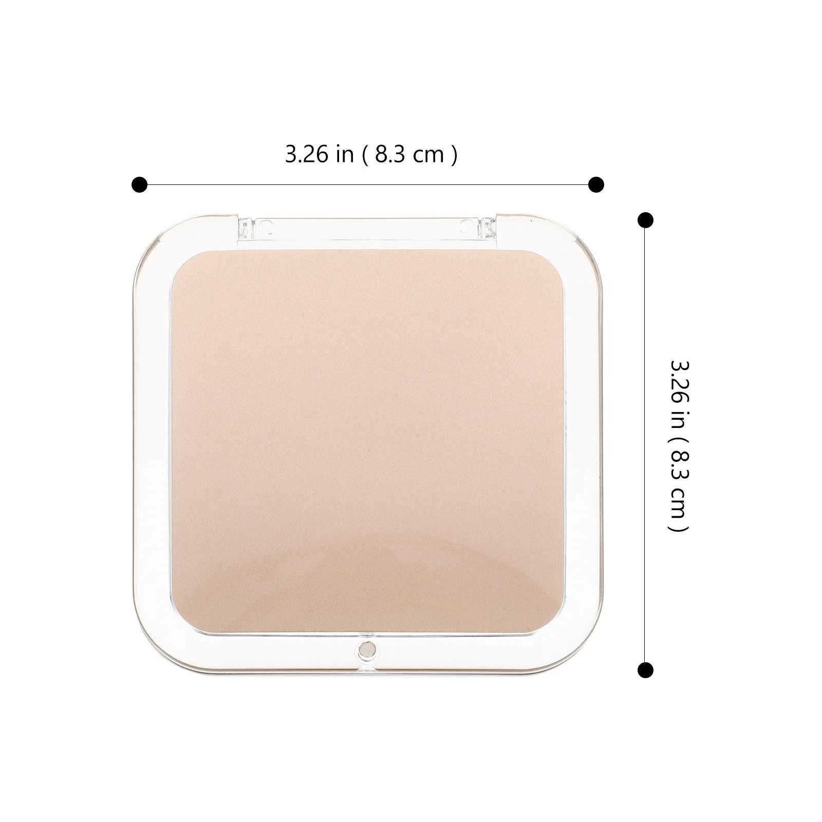 Resin Glass 10X Magnification Pocket Compact Mirror Travel Purse Makeup Mini Mirror Makeup Compact H260327