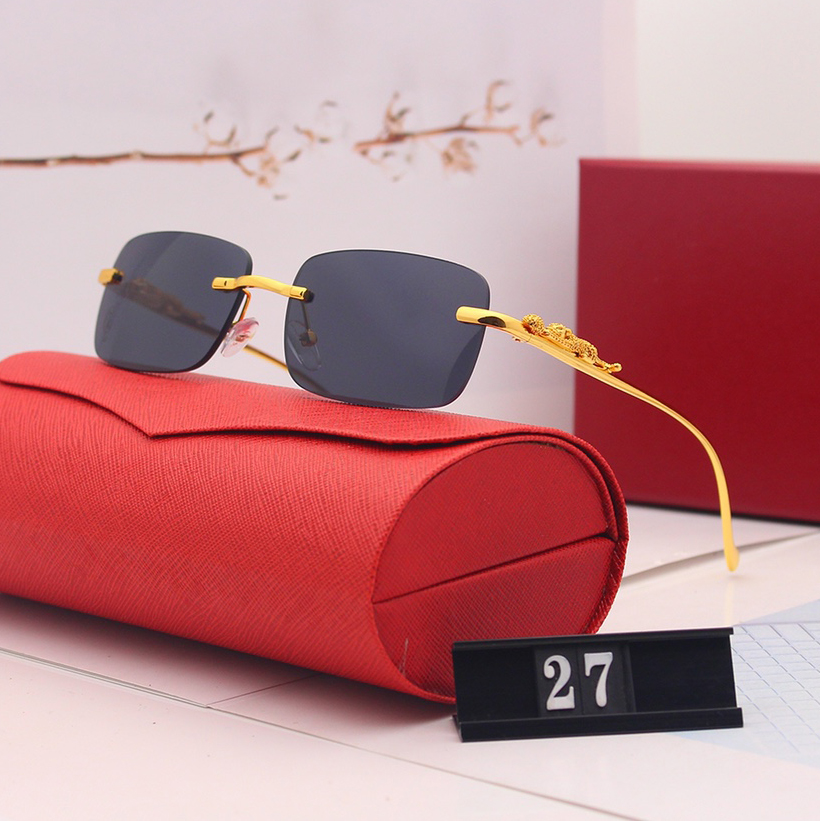 sunglasses designer sunglasses for women men sunglasses designer women leopard rimless fashion classic outdoor sunglasses protect eyes with box