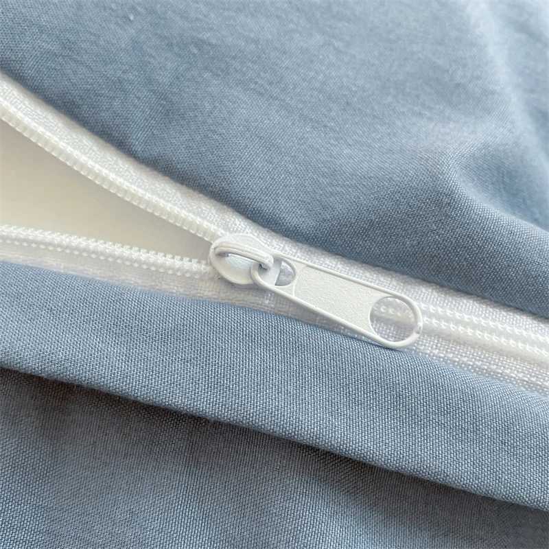 Modern Minimalist Plaid Duvet Cover 220x240 Soft Breathable All Season Queen Comforter Cover Single Piece Striped Quilt Covers H260327