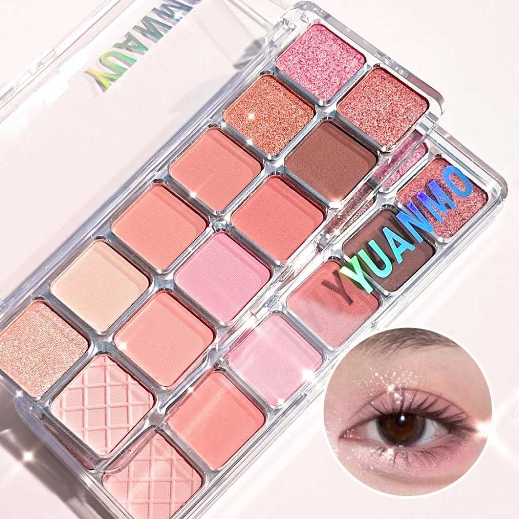 12 Colors Matte Pearl Eyeshadow Palette Christmas Waterproof Long-Lasting Multi-Look Blush ContourAll Skin TypesUnisex H260327