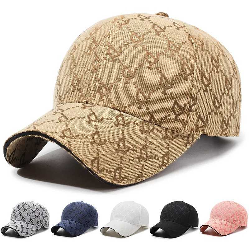 New Jacquard Alphabet Baseball Hat Korean Outdoor Sports Traveling Sunscreen Men Women Casual Trendy Peaked Hats M260327