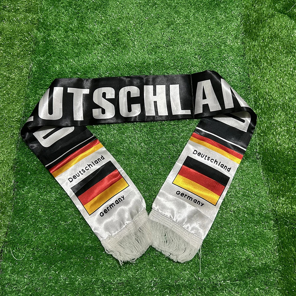 SKY FLAG Germany scarf 14130cm double printed Germany flag sport Scarf football team Scarf Printing Satin Germany banner 260325