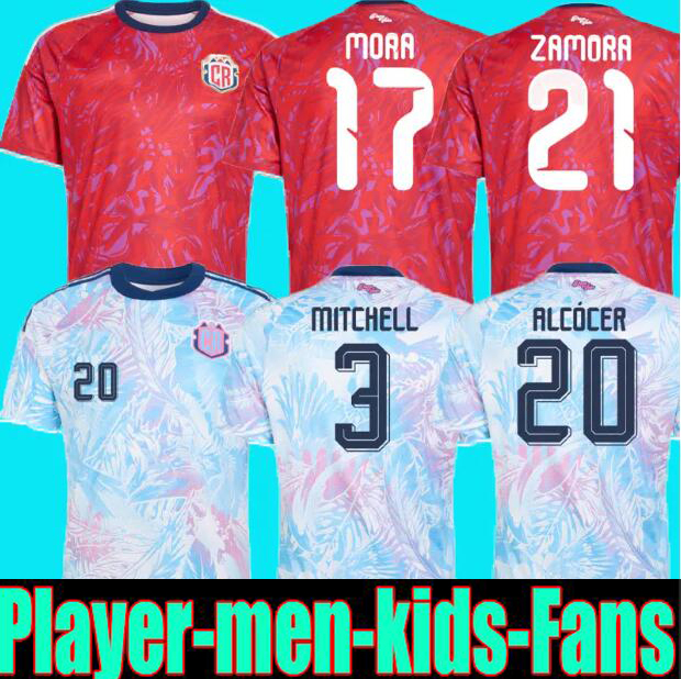 2026 World Cup Costa Rica soccer jerseys MEN KIT national team home away CONTRERAS CAMPBELL BENNETTE TEJEDA VENEGAS RUIZ AGUILERA SALAS 26 27 football shirt