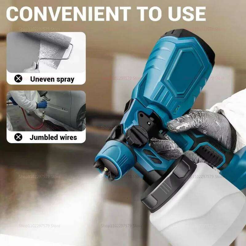 Cordless Paint Sprayer with 18V for Fences Furniture Cabinets Walls No Battery Included Home Painting Renovation Tools