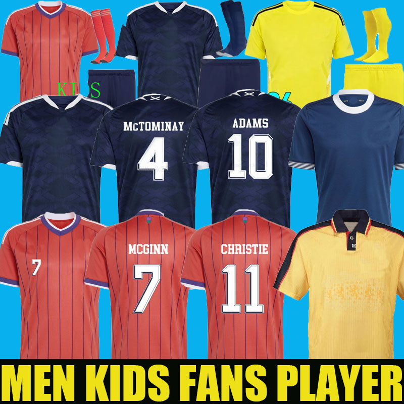 scotland football shirt 2026 Soccer Jerseys 26 27 ROBERTSON McTominay McGREGOR SHANKLAND MCGREGOR Home away maillot de Foot men kids kits unifrom pink WOMEN 150TH