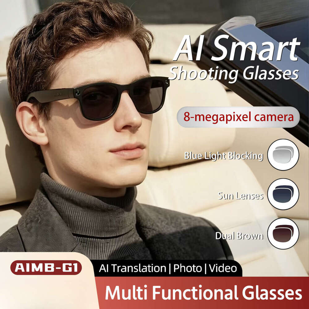 Famous Brand Smart AIMB G Glasses Million Feature Pixel Level Photography Local Storage Audio Video Recording And Free AI Real Time Translation CKS
