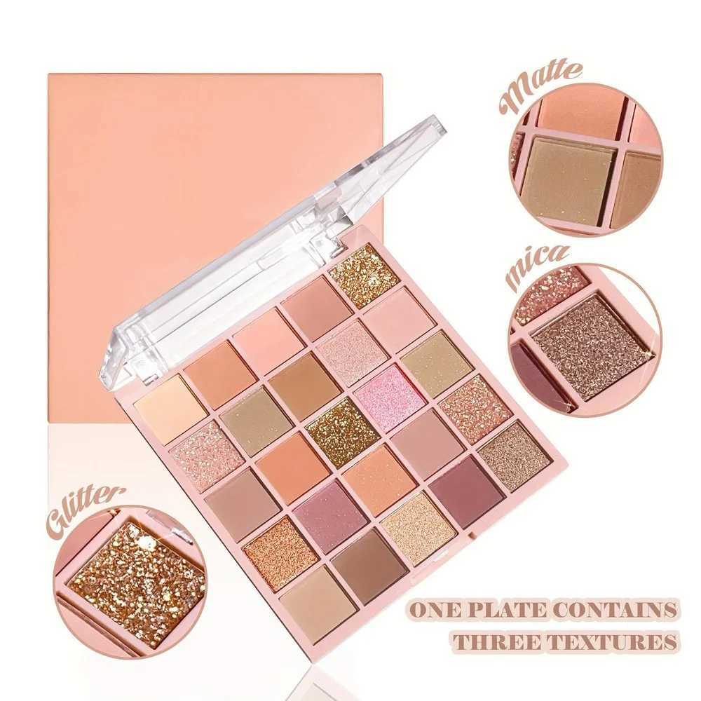 25-Color Eyeshadow Palette Matte Glitter Waterproof Long-Lasting Easy Apply Multi-Look for Daily Party Halloween H260327