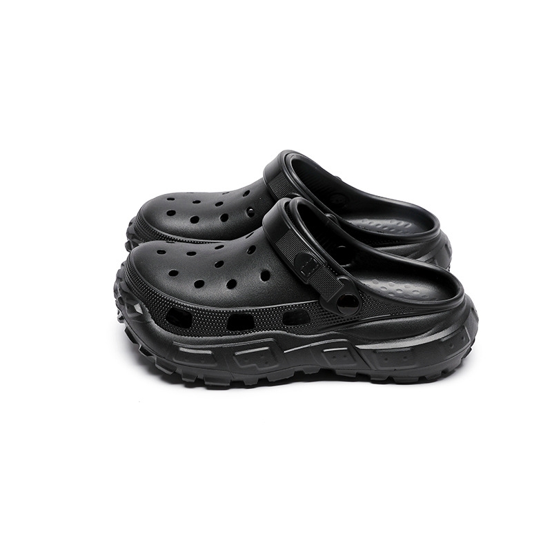 Men's and women's white thick soled sandals, breathable and lightweight slip on sandals for casual beach daily wear, free shipping