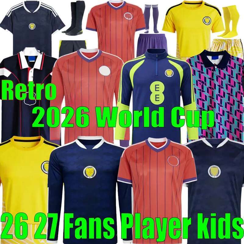 Scotland Football Shirt 2026 World Cup Scottish Soccer Jersey ROBERTSON Mctominay Mcgregor SHANKLAND MCGREGOR Top 26 27 Maillot Woman Kids Kits Sets Unifrom