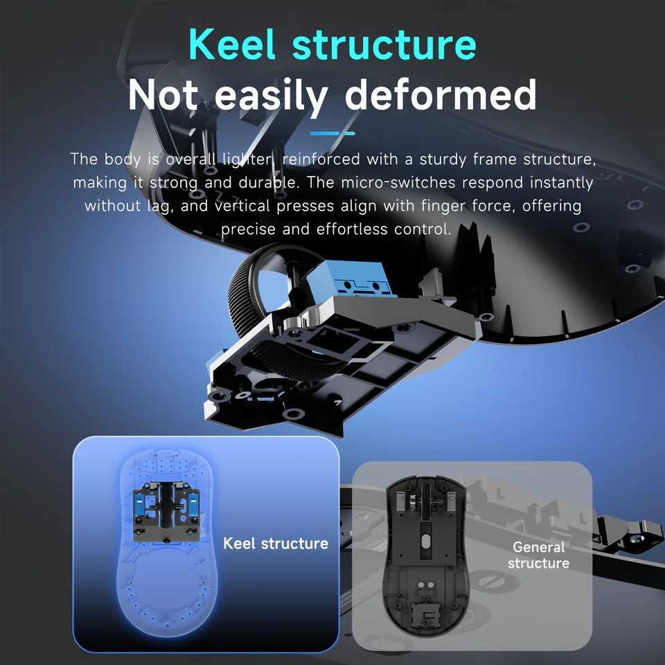 AJAZZ AJ200 NL AI MC Three-Mode Wired/24G/Bluetooth AI Smart Gaming Mouse DIY Voice Macro Assistant D260327