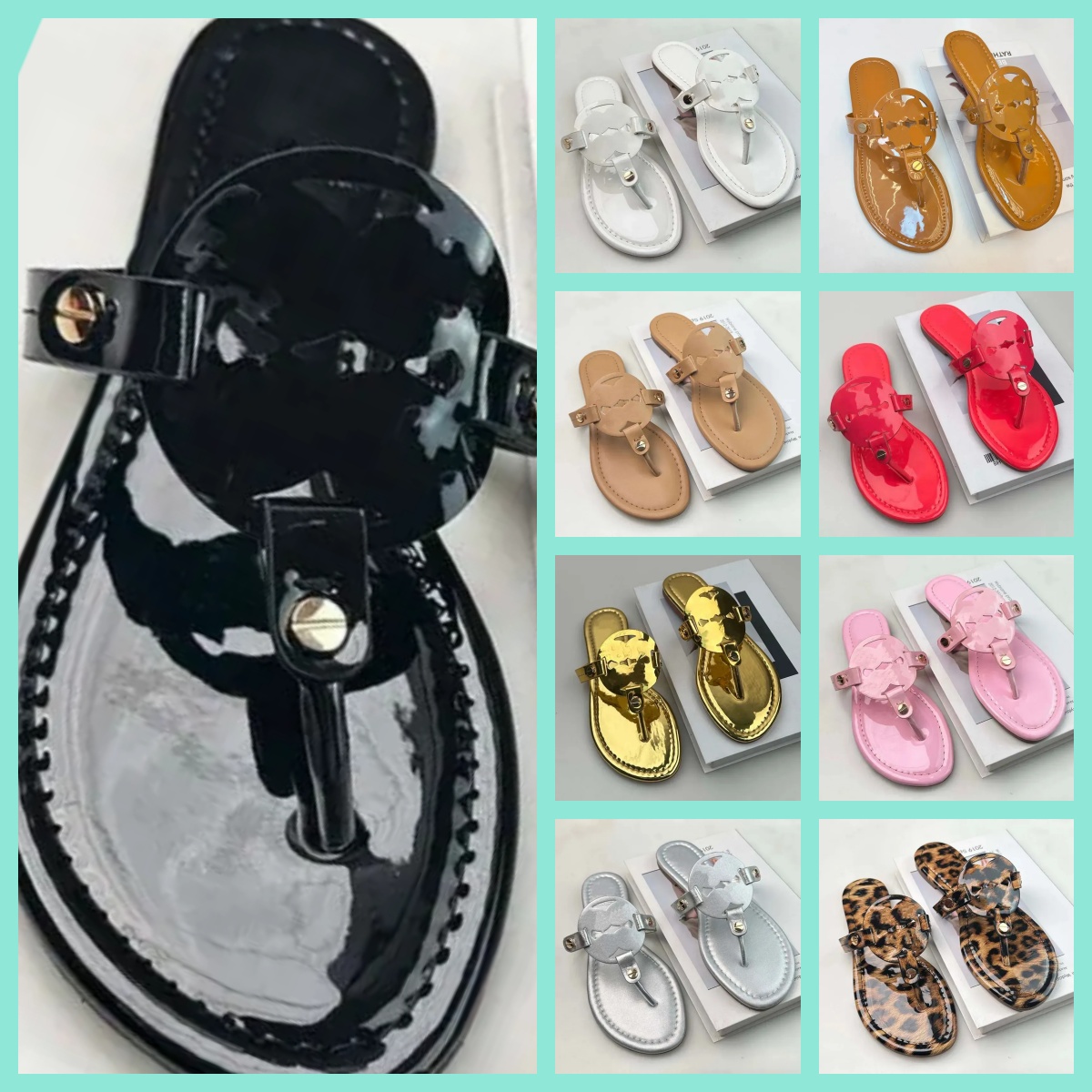 designer torys burchly sandals women Slippers luxury slide flat flip flops sliders diamond sandal womens outdoor sandals burchys shoes