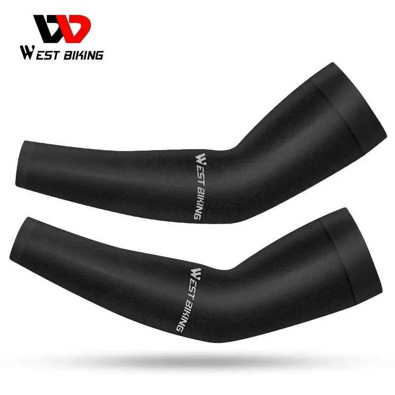 WEST BIKING Ice Silk Sports Sleeves for Bicycle Outdoor Travel Sun Protection UV Protection Fitness Sports Quick Drying D260326