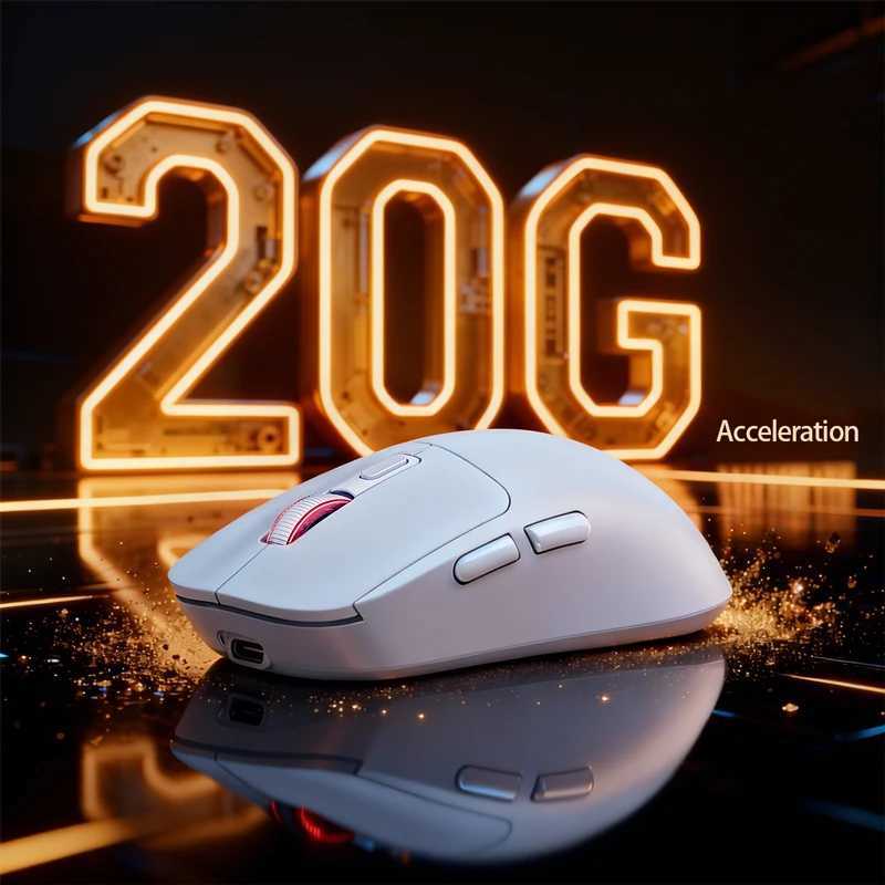 G19X11 Bluetooth Tri-Mode Wireless Gaming Mouse 5000DPI 1000Hz High Refresh Rate Ergonomic RGB Gamer Mice for Laptop PC D260327