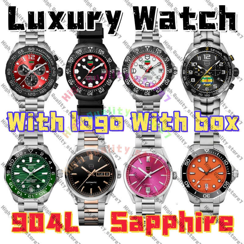 AAA TAGness Heuerer F1 Chronograph Quartz/automatic Watch Designer Mens Watch TOP Quality Watch Luxury Superclone Aquaracers Watch Luminous Man Watch Gift Box 39b