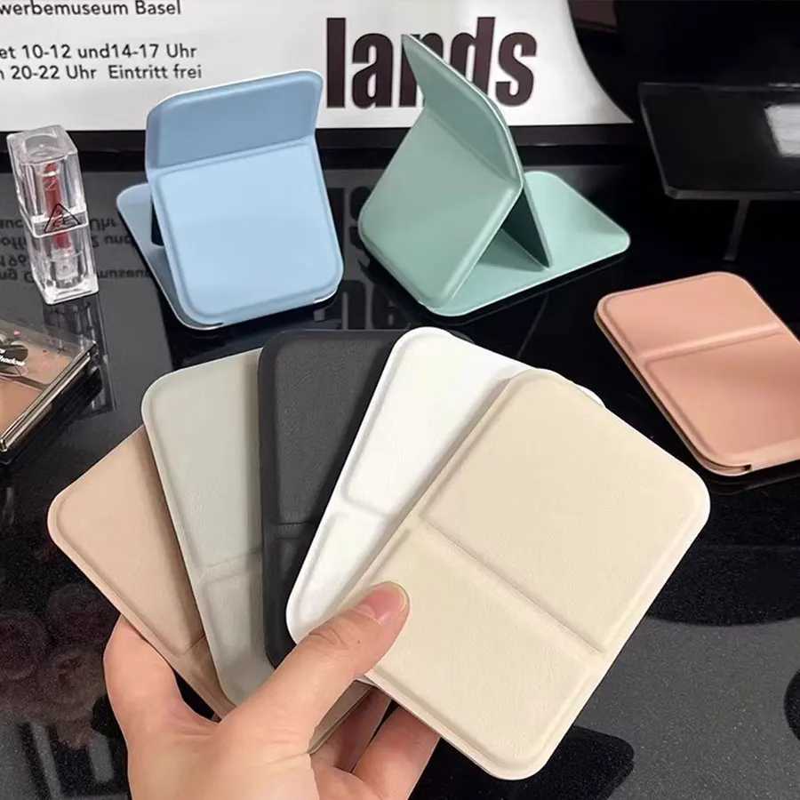 Folding Small Mirror Portable Household Desktop Makeup Mirror Dormitory Makeup Mirror Mens and Womens Folding Mirror H260327