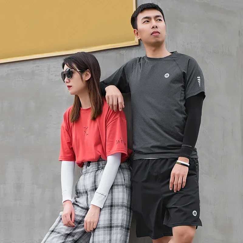 ROCKBROS Arm Sleeves Running Fishing Accessories Sunscreen Arm Cover Summer Cool Nylon Sleeves Outdoor Sports Cycling Equipment D260326