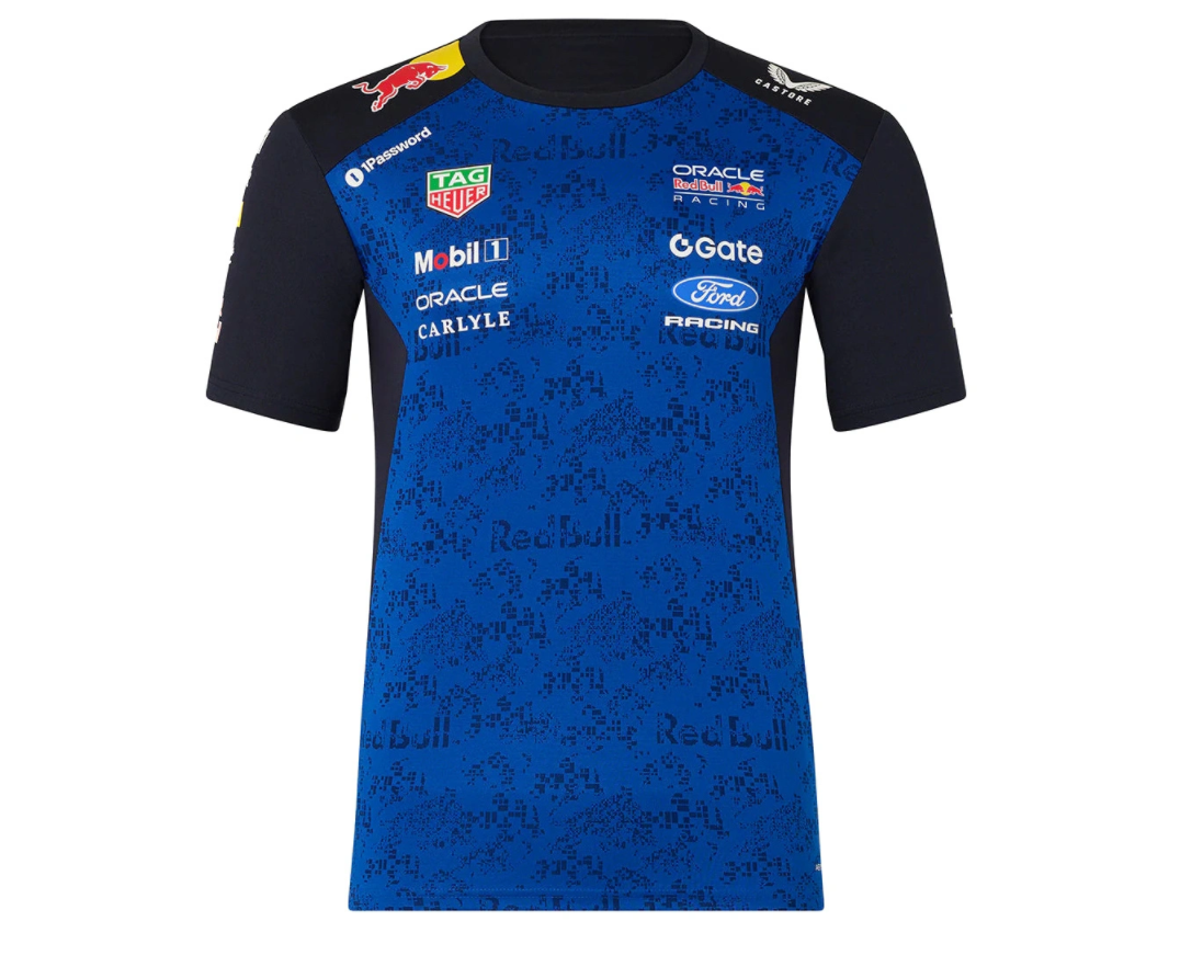 Red Bull Racing F1 Men's 2026 Team Max Verstappen T-Shirt Blue