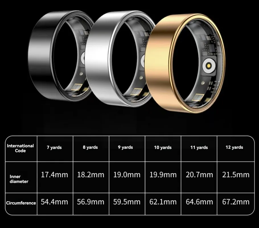 smart ring Bluetooth smart motion step counter gesture control sleep monitoring ring waterproof multifunctional health monitoring electronics RingSmar