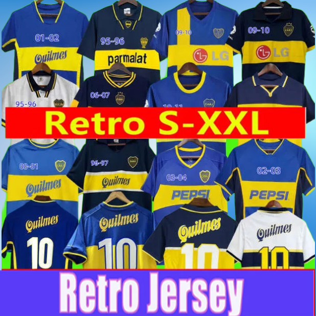 97 98 Boca Juniors Retro 1981 Soccer Jerseys 2005 100TH Maradona ROMAN GAGO 99 Football Shirt classic 00 01 02 03 04 05 06 Camiseta Futbol vintage 81 84