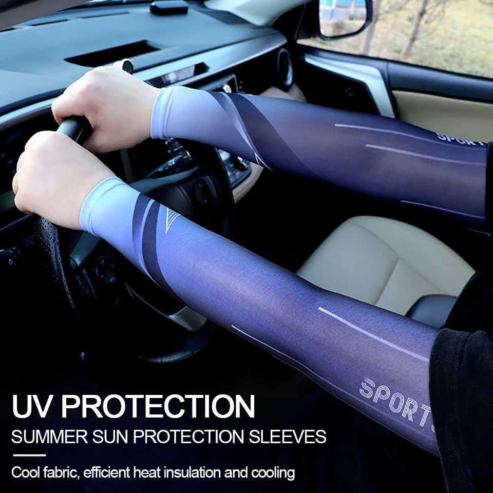 GTUBIKE 2Pcs Set Summer Ice Silk Cycling Arm Sleeves Breathable Bandana Mask Combination Suit Elastic Cold UV Sun Protection D260326