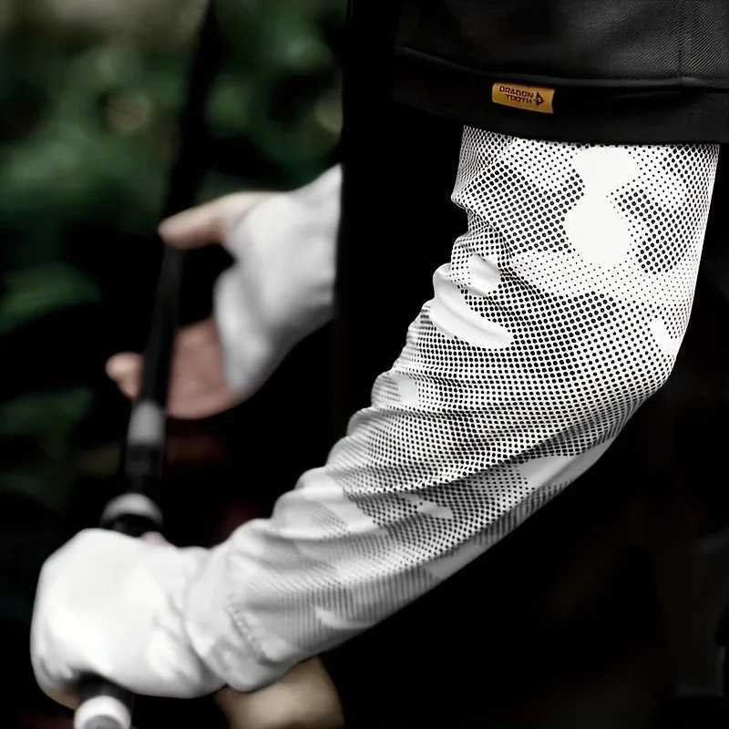 Ice Silk Sleeve UV Sun Protection Breathable Cooling Anti-Slip Camo Arm Sleeves Outdoor Driving Hiking Fishing Cycling Sleeve D260326