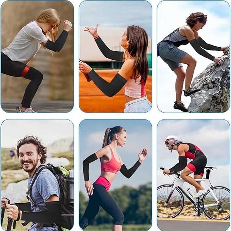 Ice Silk Sun Protective Sleeves Nylon Material SPF 50 High Breathability UV Blocking 99 for Cycling Sports D260326
