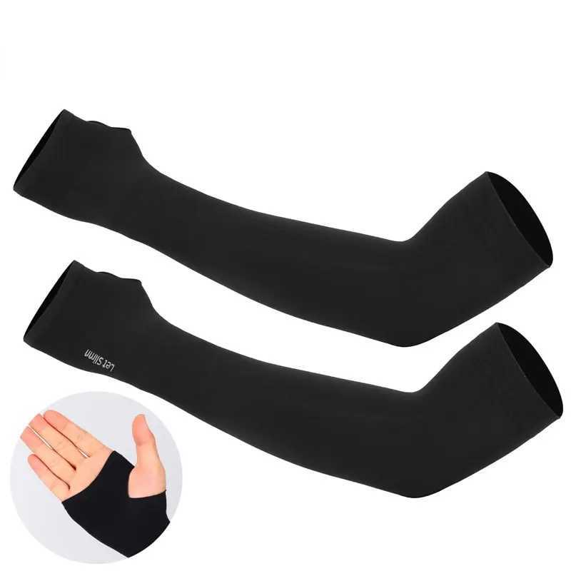 1 Pair Summer Finger Sleeve Cool Wearing High Elastic Elbow Spring Outdoor Riding Fingerless Fishing Custom Ice Silk D260326
