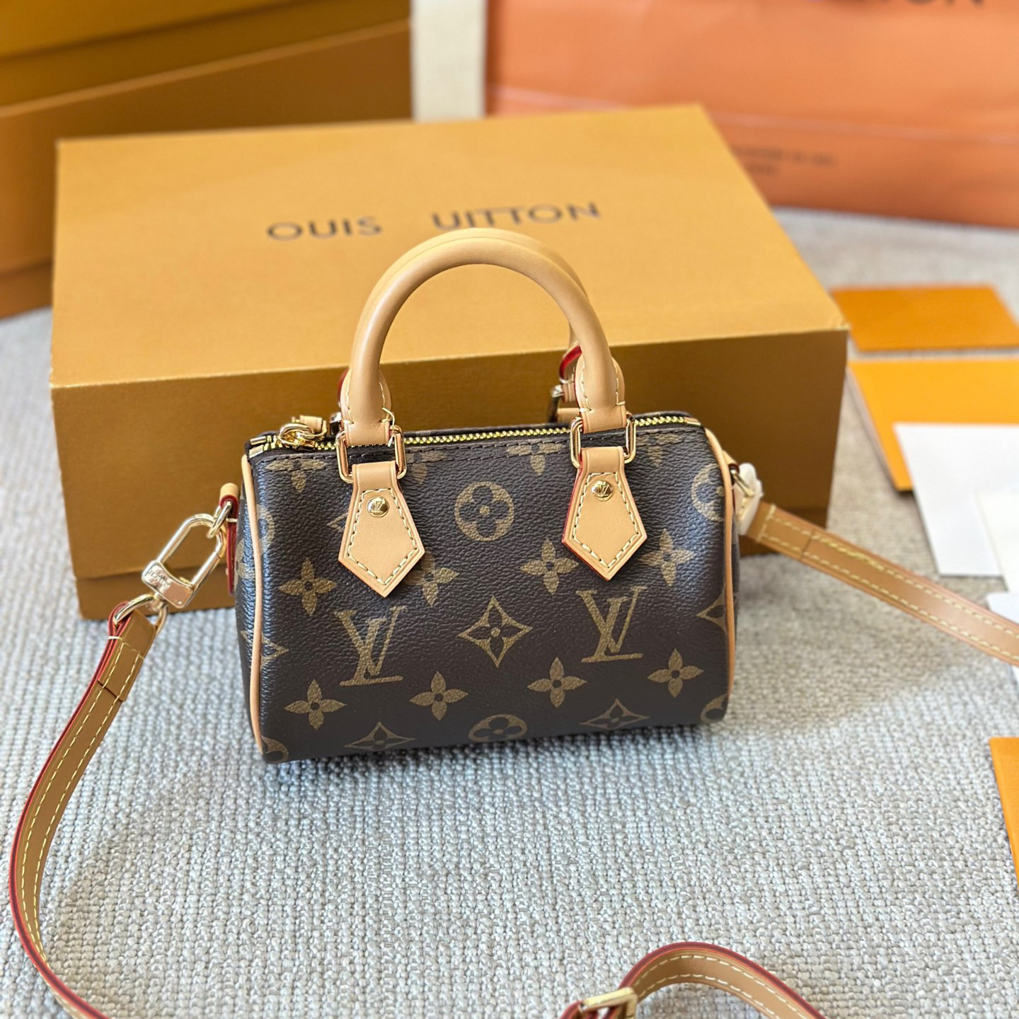 louis vittuon bag Luxury Designer Bags nano speedy 4 Sizes Shoulder Bags Wallets with Letter Prints Tote Bags Handbags Crossbody Bags Women's Handbags Fashion Bag