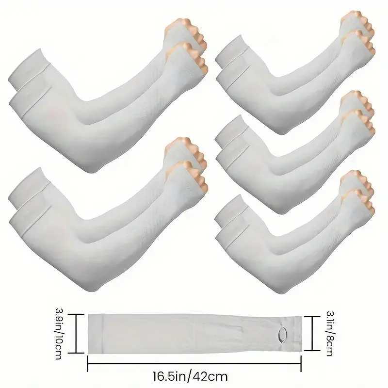 1pc Cooling Ice Sun Sleeves for Arm Breathable UV Protection Arm Sleeves High Elastic Quick Dry Summer Outdoor Sleeves D260326