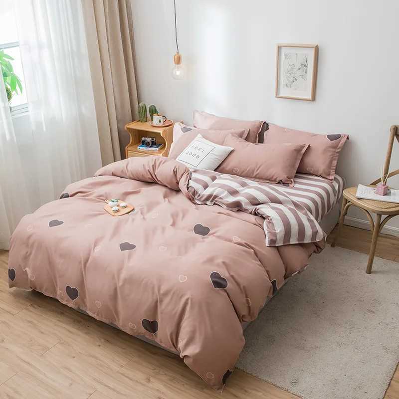 Cute Cartoon Print Duvet Cover 220x240 Lovely Pattern Adults Kids Quilt Cover AB Double-sided Comforter Covers No Pillow Cases H260327