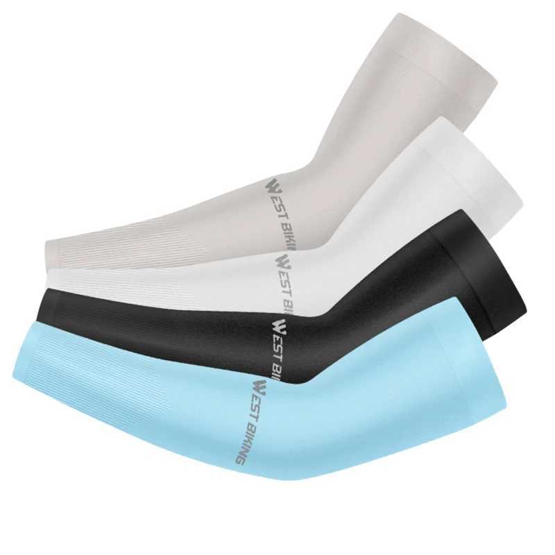 1 Pair Arm Sleeves Summer Sun UV Protection Ice Cool Cycling Running Fishing Climbing Driving Arm Cover for Men Women D260326