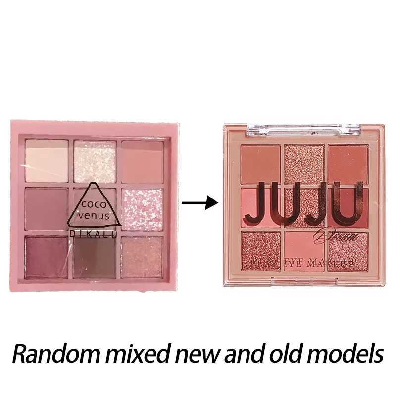 Nine-Color Eyeshadow Palette with Pearl Fine Sparkle Layerable Shimmer Bright Glitter and Vibrant Colors New H260327