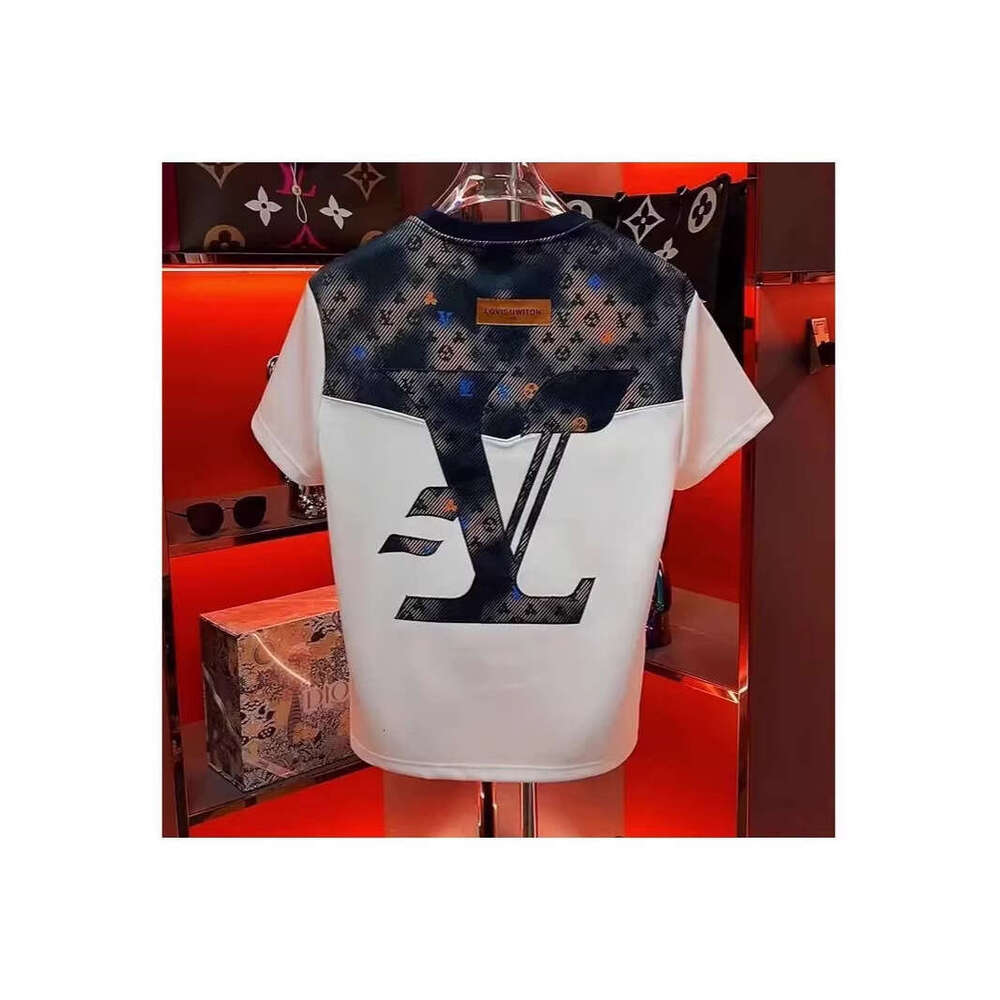2026 Design Sense New Fashion Versatile Unisex Casual T-Shirt Round Neck Short Sleeve Youth Trend Light Luxury
