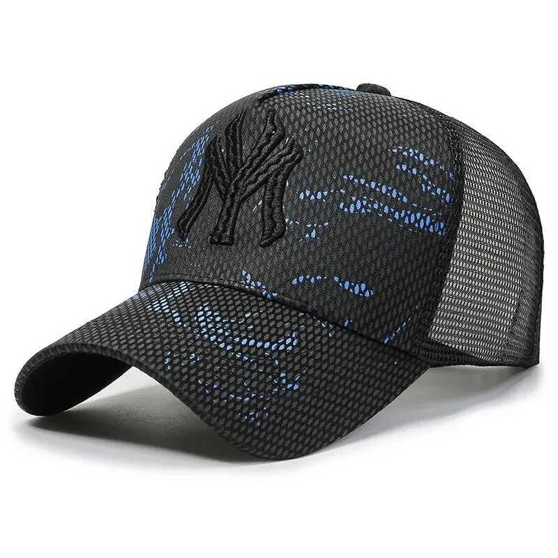 New Summer Hat Mens Letter Embroidery Versatile Couple Sunscreen Sunshade Baseball Sports Tennis Hat Travel Men M260327