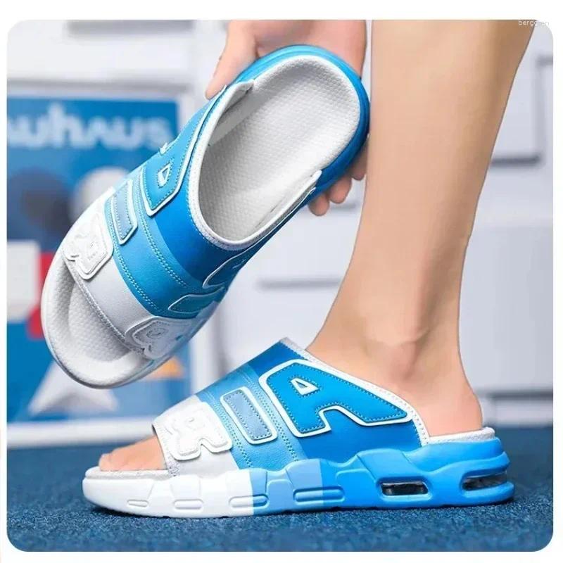 Slippers Men's Air Cushion Design Sandals Summer PVC Soft Non-slip Sports For Men Flip Flops Sandalias Hombre - view 5