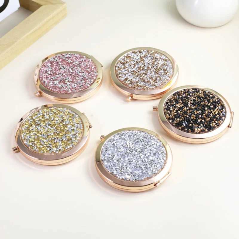 Mini Shiny Makeup Mirror Pocket Mirror H260327