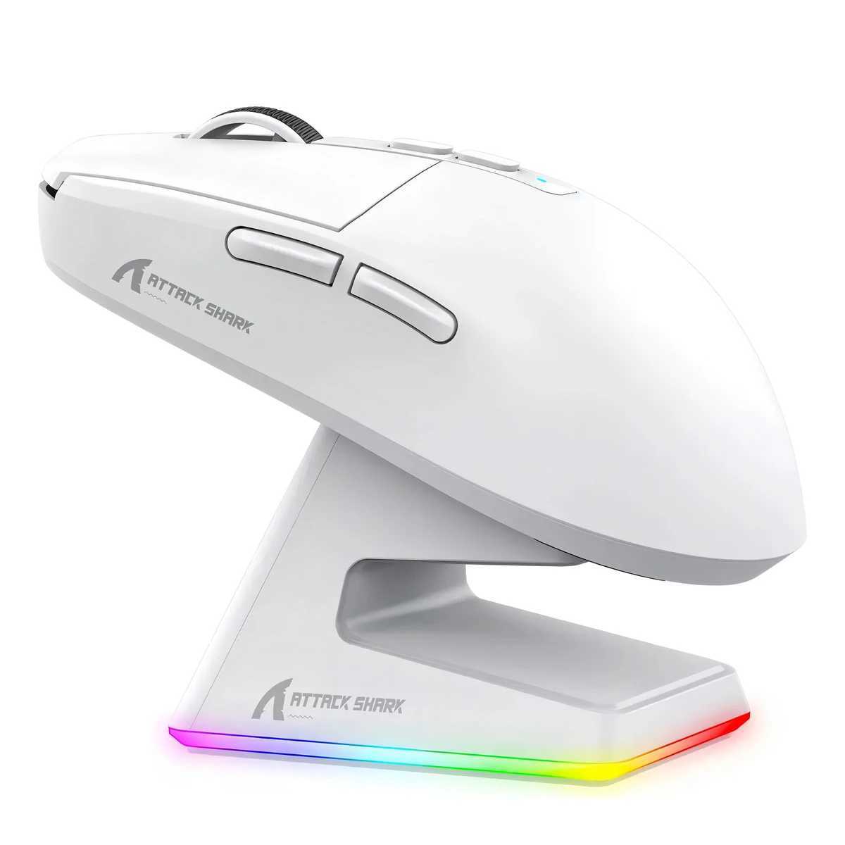 ATTACK SHARK X6 Wireless Macro Gaming Mouse PAW3395 26000 DPI Tri-Mode Wired/24G/BT52 Connection Magnetic Charging Base Mouse D260327