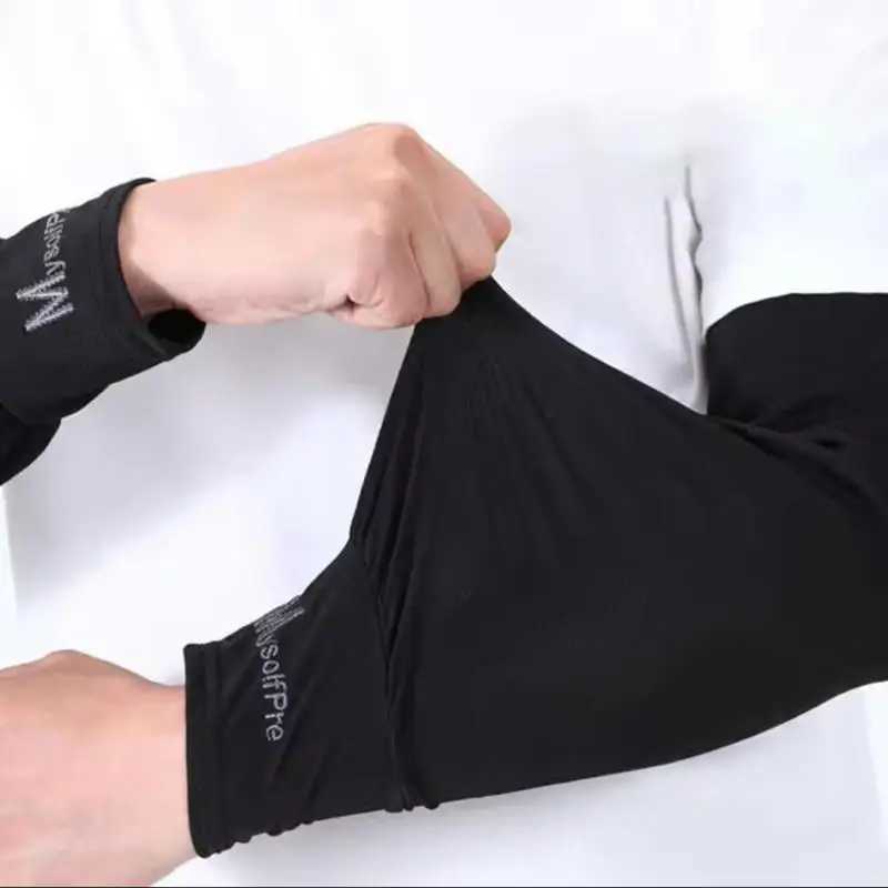 Ice Silk Sleeve Breathable Sun Protection Arm Sleeves Quick-drying Cycling Sleeve Loose Driving Fishing Men Women Arm Cover D260326