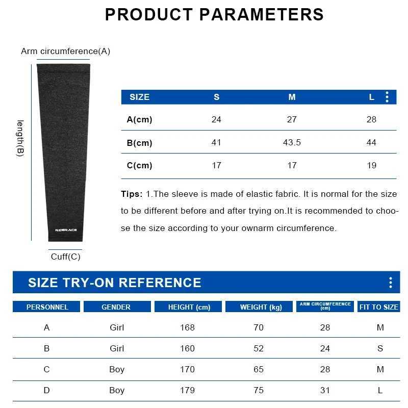 Ice Silk Sleeves Cycling Arm Sleeves Sun Protection Quick Dry Summer Outdoor Sports Running Basketball Cool Bicycle Arm Sleeves D260326