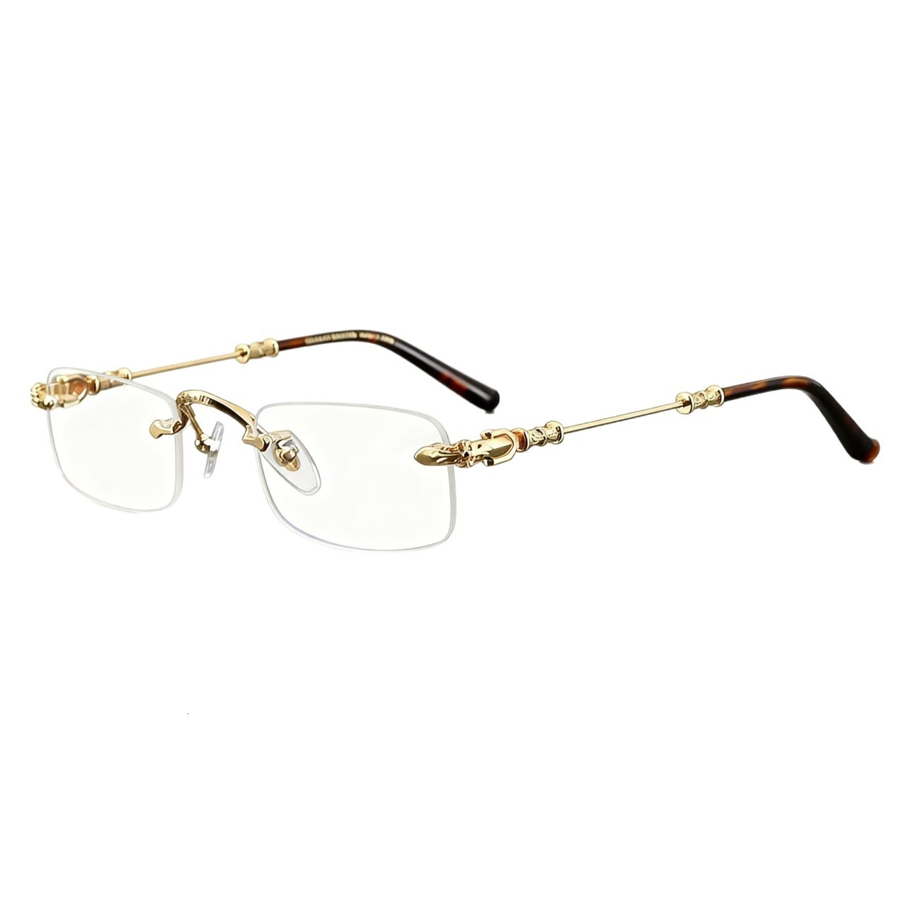 Luxury Brand Designer Sunglasses New Fashion High-Definition Reading Glasses Anti-Blue Light Non-Prescription Glasses Metal Frame Eyeglasses For Women